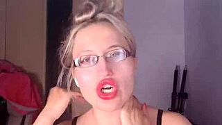you're helplessly addicted to her teasing clothed tits goddess in glasses demands your wallet