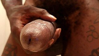 hey have you seen hallelujah johnson jerking that huge bbc monster cock like a total slut whore