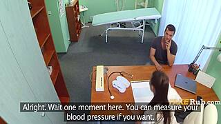 Nurse rides patient's cock cowgirl style making him cum over and over!