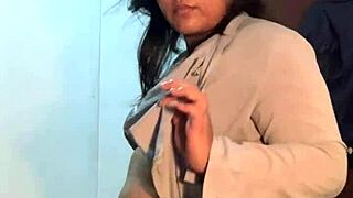 slutty asian peels off clothes in teasing strip