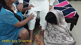 Step mom slyly shows step son step sister's hidden pussy secrets