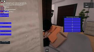 This horny roblox babe dives into steamy sex action