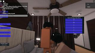 This horny roblox babe dives into steamy sex action