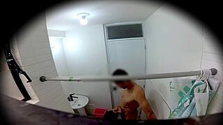 Mexican college girl sneaks bathroom fuck after party