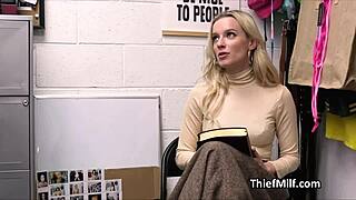 housewife cougar CAUGHT at office FINGERING pussy with STOLEN DILDO toys voyeur style