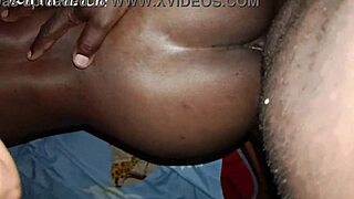 kenyan ebony wife with big ass gets rough doggystyle fucked by bbc before bed submission