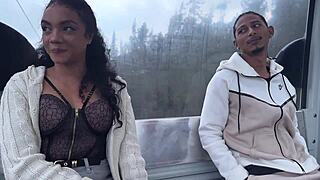Stranger Blowjob In Cable Car Then Forest Fuck