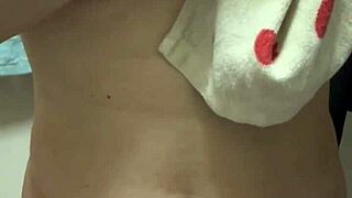 Beautiful Busty Married Woman Nude Pre-Sex Nipples Washed Clean