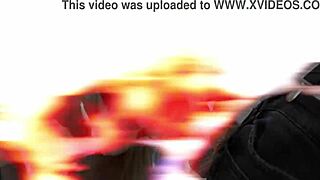 rebel rhyder chokes on big black cocks at beer festival, deepthroat gapes and swallows cum