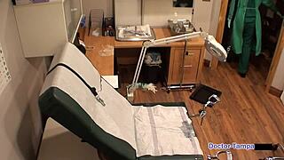 dr tampa torments hope harper's big tits in lesbian hospital clinic backstage