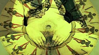 vintage 19th century antique hairy retro scene unfolds casually