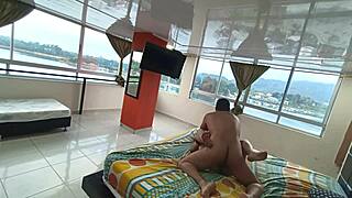 sharing hotel bed with boss wife ended with creampie deep inside her horny pussy fullonxred