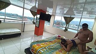sharing hotel bed with boss wife ended with creampie deep inside her horny pussy fullonxred