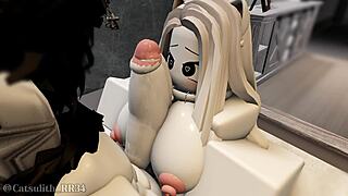 fan grabs my throbbing cock for wild roblox handjob game sex