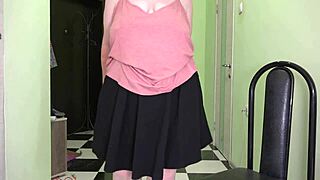 Mature Milf Jumps Rope In Stockings Shaking Big Boobs Fat Booty Saggy Tits Bounce