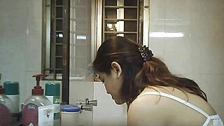 bbw indian beauty soaps huge natural tits under hidden shower voyeur lens