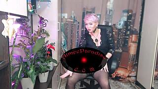 Slut Wife's Dirty Webcam Show Reveals Wet Pussy and Big Tits at Work