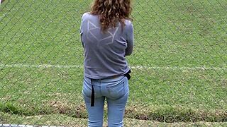 showing off big ass in jeans on and off compilation