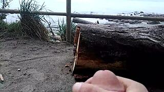 WATCH HER PUBLIC BEACH PLEASURE UNLEASHED!!