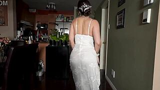 imagine slipping inside my wedding dress while i dance for you