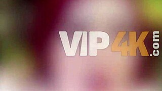 Vip4k. Redhead shows lingerie then fucks publicly as boyfriend watches