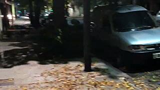 WOW! Married Young Brazilian Wife Flashes Pussy to Stranger at Park for Hot Fuck!