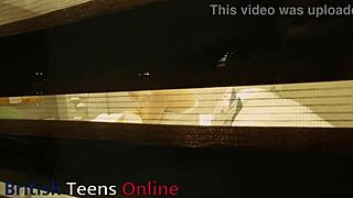 Heart pounding as you secretly watch your curvy british neighbour fingering her huge natural tits to orgasm