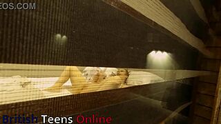 Heart pounding as you secretly watch your curvy british neighbour fingering her huge natural tits to orgasm