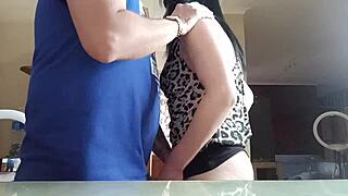 Quick kitchen fuck with wet slut wife before marriage proposal?