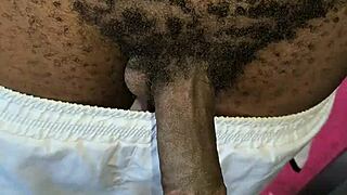 hey neighbor watch this hairy black guy stroke his hard indoor dick