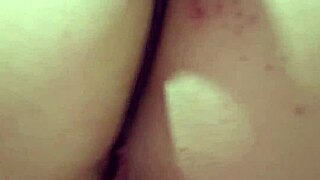damn, shoving panties deep in her ass till it's soaking wet
