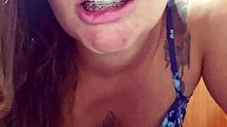 damn, shoving panties deep in her ass till it's soaking wet