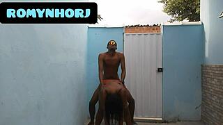 damn so horny fucking her fat ass out in the yard