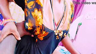 stepson rams stepmom's pussy cowgirl with telugu dirty talk handjob blowjob