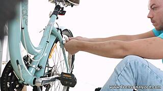 hey virgin kris the foxx cums from first anal ride