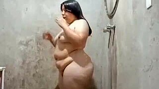 i make my fat hubby lick his own cum off my saggy tits after humiliating fuck