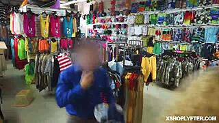 Shoplyfter teen bends over for LP officer's monster cock settlement in office
