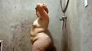 i make my fat hubby lick his own cum off my saggy tits after humiliating fuck