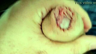 check out all this precum dripping as i edge my monster daddy cock longer