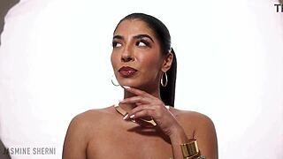 princess jasmine tells you to stroke your cock while she teases in lingerie