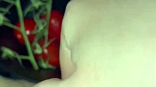CRAZIEST FOOD MASTURBATION by hot arabian snowwhite stepsis in LA kinky extreme fetish.