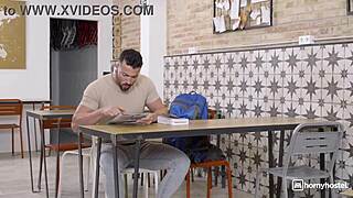 hey those two busty milf roommates seal the deal sucking and fucking client hard