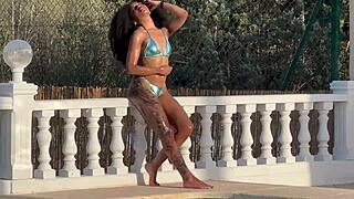 stepsis swallows pool cum from freaky maria taboo