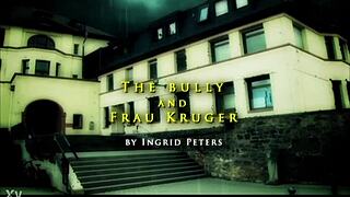 the bully strips nude for frau kruger's outdoor public cfnm caning humiliation and femdom oral punishment!