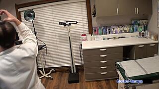 dr tampa locks up naomi alice's big tits ass in handcuffs backstage pov