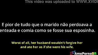 daddy's monster cock pounds brunette teen brazilian enteada assfucking her raw in hardcore 1on1 taboo