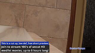 dr tampa locks up naomi alice's big tits ass in handcuffs backstage pov