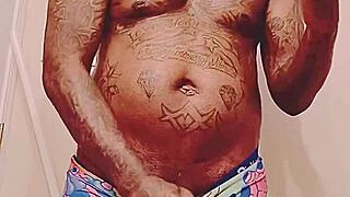 fat cocked black dude unloads jizz right before sugar mama hookup