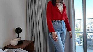 in the hotel stepmom and stepson share bed leading to milf pussy pounding pov