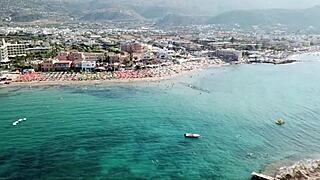 hey, this massage turned into wild pussy fucking and anal on the beach quickie